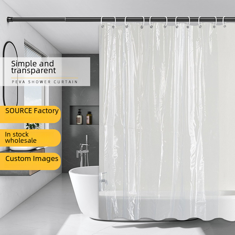 Waterproof 72 x 78 Plastic Inside Shower Curtain Liner – Keep Your Bathroom Dry and Stylish!